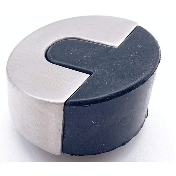 Round Floor Mounted Door Stop - 45mm - Satin Stainless Steel - tradefit - Featured Image