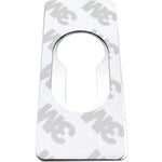 Repair Escutcheon Key Hole Cover Plate Euro Profile Self Adhesive Fix - White - 28mm - tradefit - 4