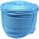 Blue Rope Poly Polypropylene Builder Rope - 8mm x 220m - Plumber Electrician Draw Rope - tradefit - 2