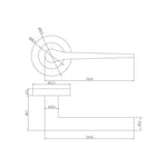Motril Lever On Rose - Antique Brass - tradefit - 2