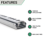 Groove 17mm 2 - Way Runner Ball Bearing Mini Slide Max 10kg 246mm - tradefit - 2