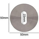 Keyhole Cover Escutcheon Standard Key Pattern - 52 x 8mm - Satin Stainless Steel - tradefit - 2