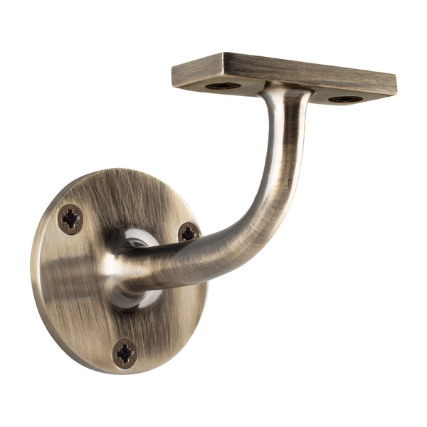 Handrail Bracket Heavy Pattern - 64mm / 2.5 Inch - Antique Brass - tradefit - Featured Image