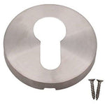Euro Keyhole Cover Escutcheon Euro Profile - 52x8mm - Satin Stainless Steel - tradefit - 6