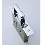 Sliding Door Auto Push Button Edge Finger Pull - Polished Nickel - tradefit - 2
