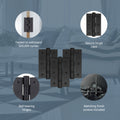 Black Fire Door Hinges - 3 Inch/76mm - Grade 7 Steel Ball Bearing - Pack of 3 Hinges - tradefit