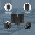 Black Fire Door Hinges - 3 Inch/76mm - Grade 7 Steel Ball Bearing - Pack of 3 Hinges - tradefit - 4