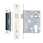 Economy Euro Profile Sashlock Case - 78mm Case - 57mm Centres - Polished Stainless Steel - tradefit - 1