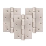 Satin Nickel Fire Door Hinges – 4 Inch/102mm – Grade 11 Steel Ball Bearing – Pack of 3 Hinges - tradefit - 1