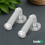 Claro Satin Nickel Lever on Rose Door Handle Kit - Sashlock - tradefit - 8