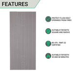 Intumescent Kit Universal Flush Bolt - 600/900mm - Radius and Square - tradefit - 2