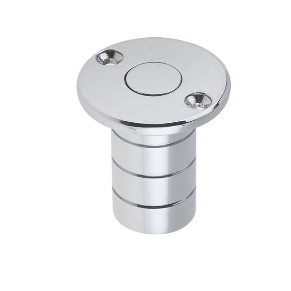 Brass Dust Socket for Flush Bolts - 20 x 38mm - Polished Chrome - tradefit - Featured Image