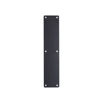 Door Finger Push Plate - 75mm x 350mm - Radius - Matt Black - tradefit - 1