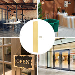 Plain Finger Plate - 425 x 75 x 1.2mm - Radius Corners - PVD Polished Brass - tradefit - 6