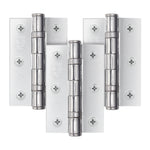 Polished Chrome Fire Door Hinges - 3 Inch/76mm - Grade 7 Steel Ball Bearing - Pack of 3 Hinges - tradefit - 1