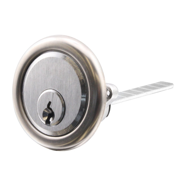 5 Pin Universal Rim Cylinder - Keyed to Differ - Satin Chrome - tradefit - Featured Image