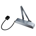 Electromagnetic Hold Open/Free Swing Door Closer - Power Size 4 - Silver Designer Cover - tradefit - 1