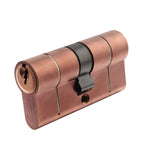 5 Pin 35/35mm 70mm [30+30+10mm] Euro Double Cylinder - Keyed Alike - Satin Antique Bronze - tradefit - 1