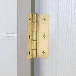 Steel Butt Hinges 1838 Fixed Pin Pattern - 76x51x1.5mm - Brass Plated - Pair - EXCLUDING Screws - tradefit - 7