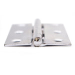 Steel Butt Hinges 1838 Fixed Pin Pattern - 76x51x1.5mm - Polished Chrome Plated - Pair - EXCLUDING Screws - tradefit - 8