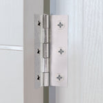 Steel Butt Hinges 1838 Fixed Pin Pattern - 76x51x1.5mm - Zinc Plated - Pair - EXCLUDING Screws - tradefit - 7