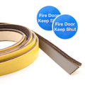 Surface Self Adhesive Intumescent Fire Door Seal Strip Fire Smoke Draft and Insect Protection - 5.2m - Brown