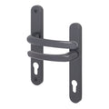 Anthracite Grey UPVC Door Handles - 92mm PZ Centres - 210 mm Fixing Centres - 242 x 34mm