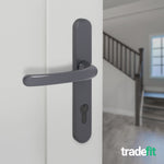Anthracite Grey UPVC Door Handles - 92mm PZ Centres - 210 mm Fixing Centres - 242 x 34mm - tradefit - 6