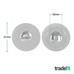 Olbia Bathroom Turn & Release - 5mm Spindle - Polished Chrome - tradefit - 2