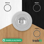 Olbia Bathroom Turn & Release - 5mm Spindle - Polished Chrome - tradefit - 5