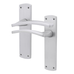 Euroda - Plus Satin Chrome Lever Fire Door Handles - Latch - FD30/60 - tradefit