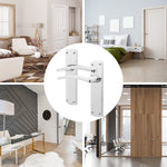 Euroda - Plus Polished Chrome Door Handle Pack - Euro Lock & Double Cylinder - tradefit - 7