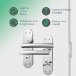 Olbia Polished Chrome Door Handles - Bathroom - tradefit - 2