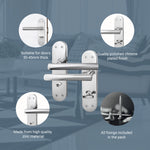 Olbia Polished Chrome Door Handles - Bathroom - tradefit - 4