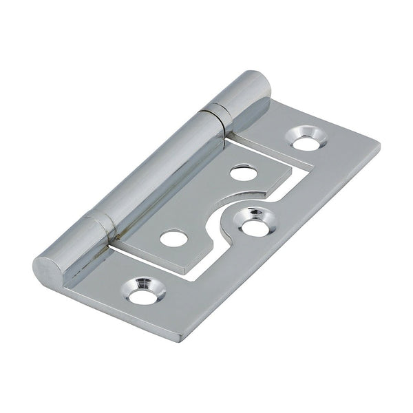 Solid Brass Plain Bearing Flush Hinge - 60 x 41mm - Polished Chrome - tradefit - Featured Image