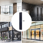 Plain Finger Plate - 425 x 75 x 1.2mm - Radius Corners - Matt Black - tradefit - 6