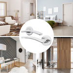 Euroda - Plus Polished Chrome Lever on Rose Fire Door Handle Pack - Latch - FD30/60 - tradefit - 7