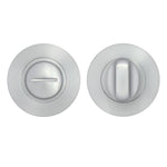 Euroda - Plus 50mm Turn & Release on Round Rose - Satin Chrome - FD30/60 - tradefit - 1