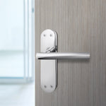 Olbia Polished Chrome Door Handle Pack - 76mm Latch - tradefit - 6