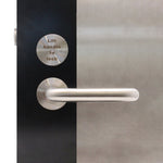 Lift To Lock Disabled Bathroom Toilet Door Lever Handle - 19mm - Satin Stainless Steel - tradefit - 7