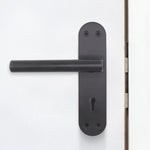 Olbia Matt Black Lever Door Handle Pack – 80mm Sashlock - tradefit - 5