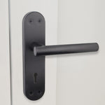Olbia Matt Black Lever Door Handle Pack – 80mm Sashlock - tradefit - 7