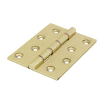 Solid Brass Double Phosphor Washer Hinge - 102 x 75mm - Polished Brass - 1 Pair - tradefit - 1
