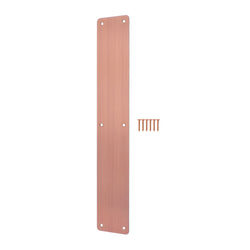 Plain Finger Plate - 425 x 75 x 1.2mm - Radius Corners - PVD Bronze - tradefit