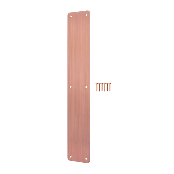 Plain Finger Plate - 425 x 75 x 1.2mm - Radius Corners - PVD Bronze - tradefit - Featured Image