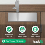 Commercial Grade Fire Door Closer - Power Size 2 - 5 - Door Weight to 100kg - CE Marked - Silver - tradefit - 5