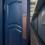 Engraved Push Finger Plate - 425 x 75 x 1.2mm Radius Corners - PVD Bronze - tradefit - 5