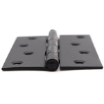 Steel Butt Hinges 1838 Fixed Pin Pattern - 102x70x2mm - Black Plated - Pair - EXCLUDING Screws - tradefit - 8