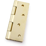 Steel Butt Hinges 1838 Fixed Pin Pattern - 102x67x2mm - Brass Plated - Pair - EXCLUDING Screws - tradefit - 8