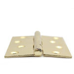 Steel Butt Hinges 1838 Fixed Pin Pattern - 102x67x2mm - Brass Plated - Pair - EXCLUDING Screws - tradefit - 4